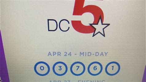 Quick and accurate Washington, D. . Dc5 lottery
